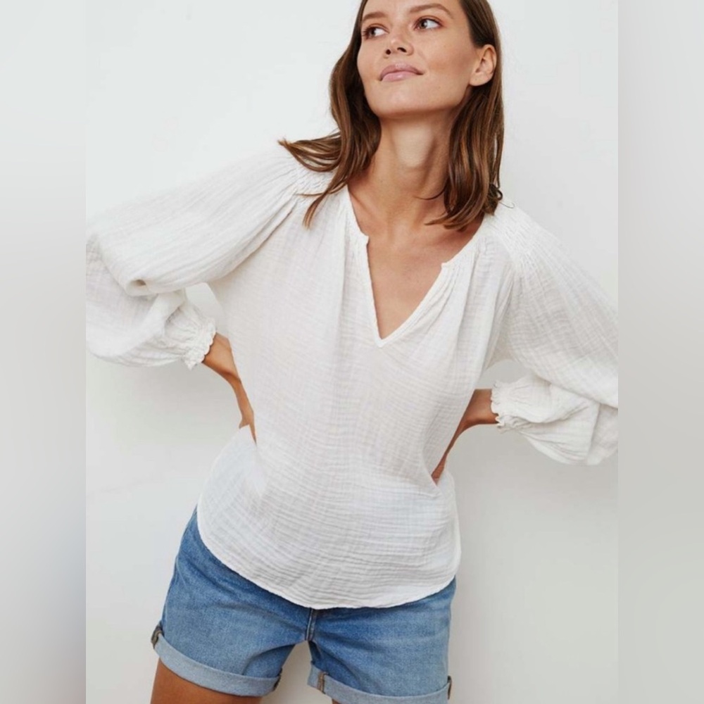 Velvet Antonia Cotton Gauze Blouse